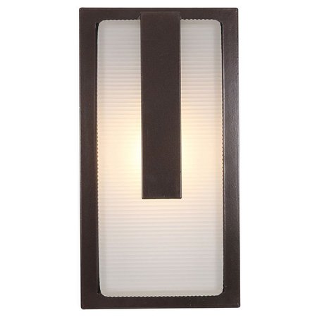 ACCESS LIGHTING Neptune, Outdoor Wall Mount, Bronze Finish, Ribbed Frosted Glass 20012LEDDMG-BRZ/RFR